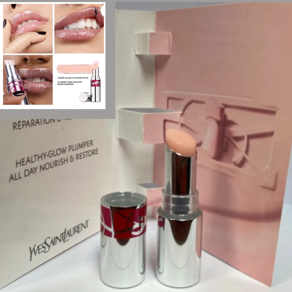 🎊3/$20 Yves  saint laurent ROUGE VOLUPTÉ” : CANDY GLAZE MINI LIP BALM